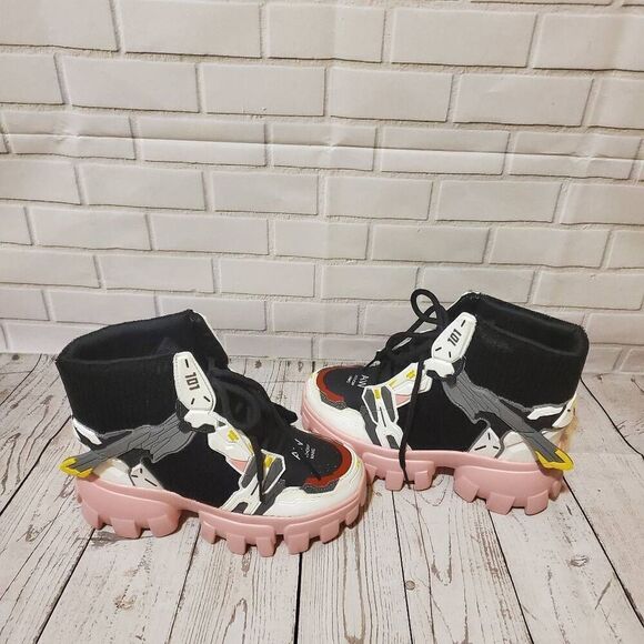 Anthony Wang Sour Sop 04 Gundam Wing Pink Sneakers US Women 8 - Picture 5 of 6